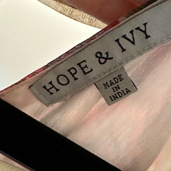 Hope & Ivy Ruffle Hem Mini Floral Lace Dress with open back, XS - Picture 4 of 6